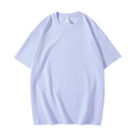 Yssashop Summer 220g Heavyweight Solid Color T-shirt Loose Top Thick Combed Cotton Short Sleeve T-shirt
