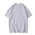 Yssashop Summer 220g Heavyweight Solid Color T-shirt Loose Top Thick Combed Cotton Short Sleeve T-shirt